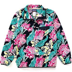 Patagonia Floral Synchilla Fleece Pullover